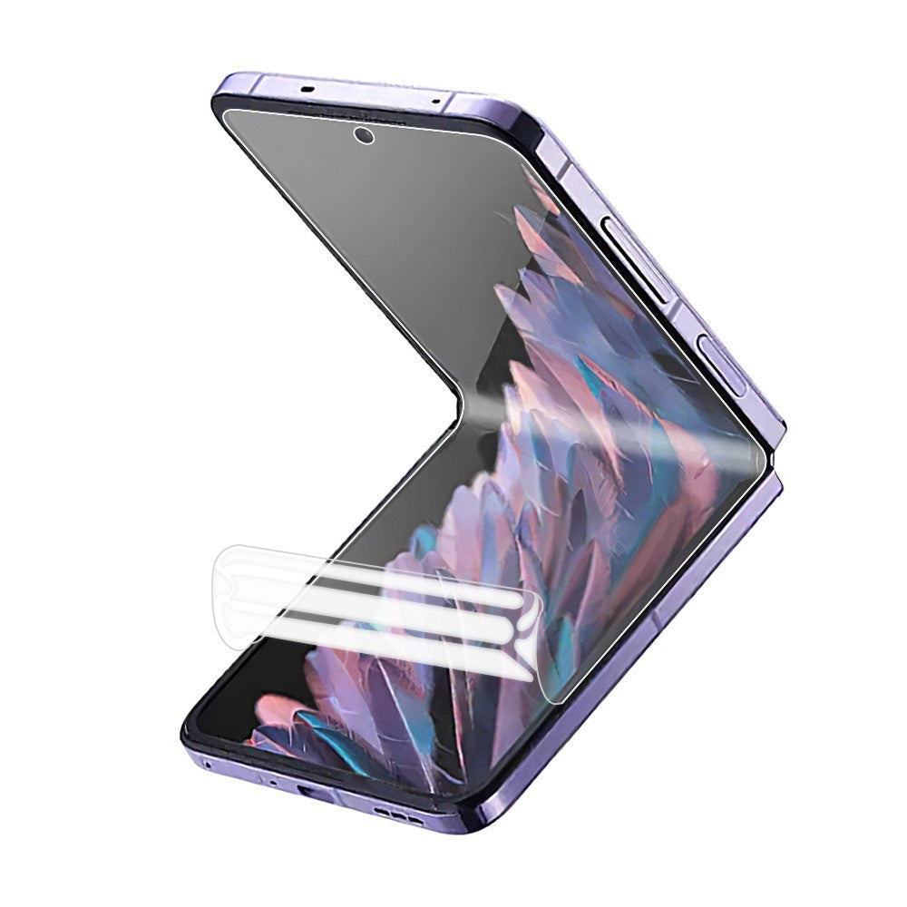 For Oppo Find N2 Flip 5G Soft Hydrogel TPU Inner Large Screen Protector Full Coverage Anti-Scratch HD Clear Screen Film