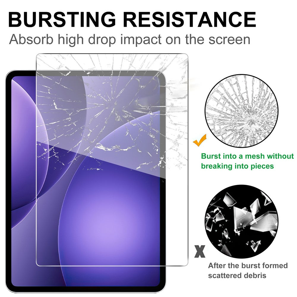 For Oppo Pad Mini Tempered Glass Screen Protector 2.5D Straight Edge Full Screen Film Full Glue