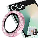 HAT PRINCE för Samsung Galaxy Z Flip8 Kameralinsskydd ENKAY Hat-Prince Glitterdekor Härdat Glas Linsfilm