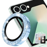 HAT PRINCE för Samsung Galaxy Z Flip8 Kameralinsskydd ENKAY Hat-Prince Glitterdekor Härdat Glas Linsfilm
