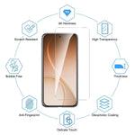 For Oppo F33 Pro 5G 10Pcs HD Screen Protector High Aluminium-silicon Anti-fingerprint Tempered Glass Film (Not Complete Covering)
