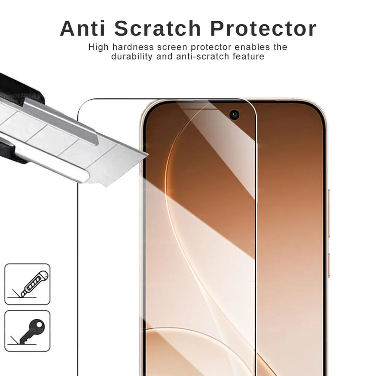 For Oppo F33 Pro 5G 10Pcs HD Screen Protector High Aluminium-silicon Anti-fingerprint Tempered Glass Film (Not Complete Covering)
