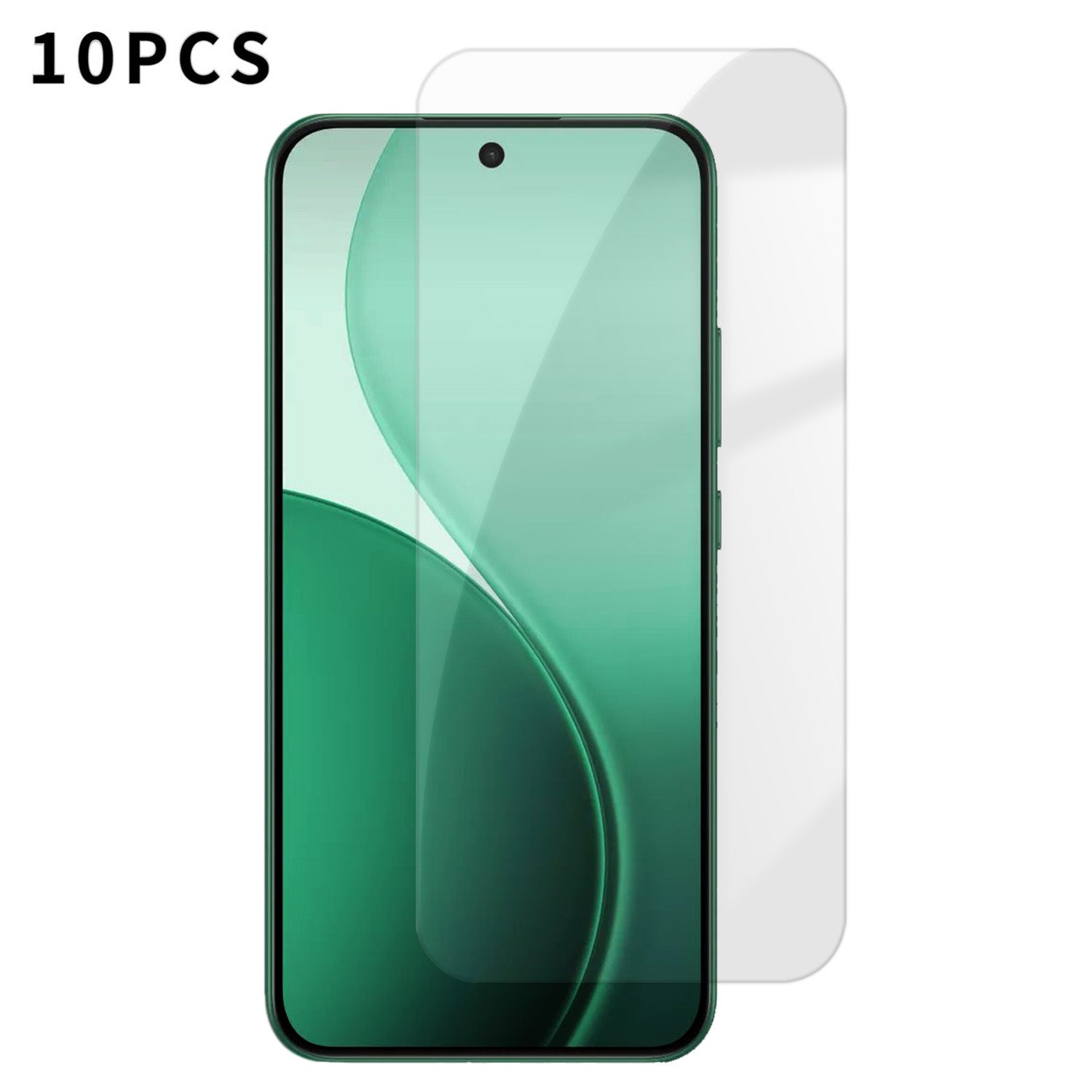 Oppo F33 5G 10 st. HD skärmskydd hög aluminium-kisel anti-fingeravtryck härdat glasfilm (ej komplett täckning)