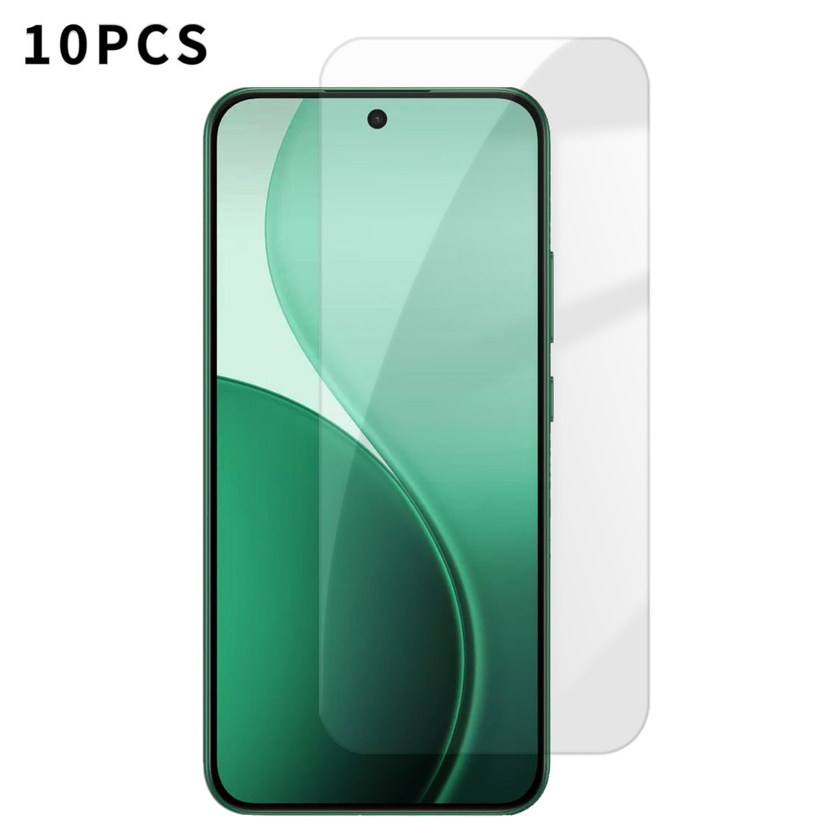 10 stk. HD-skærmbeskyttelse til Oppo F33 5G, hærdet glasfilm i aluminium-silikone, fingeraftryksafvisende (ikke fuld dækning)
