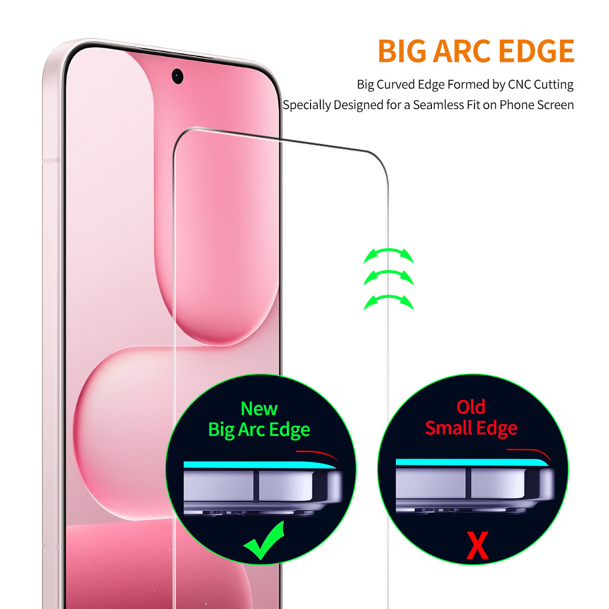 HAT PRINCE for Honor X8d 4G ENKAY  2Pcs Screen Protector 9H Clear Full Glue High Aluminum-Silicon Glass Film (NOT Complete Covering)