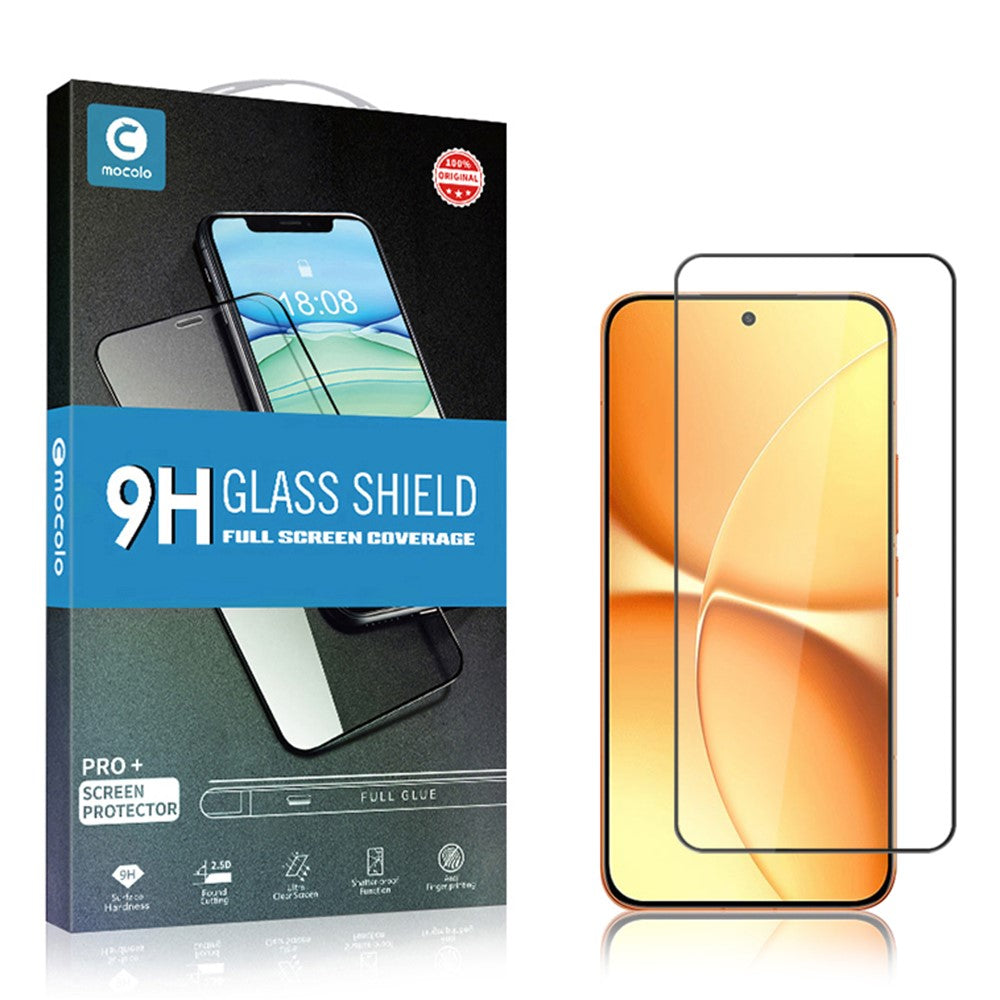 MOCOLO För Xiaomi Redmi Turbo 5 Max 5G Helskärmsskydd Anti-splitter Silk Print Helklister Härdat Glas Film