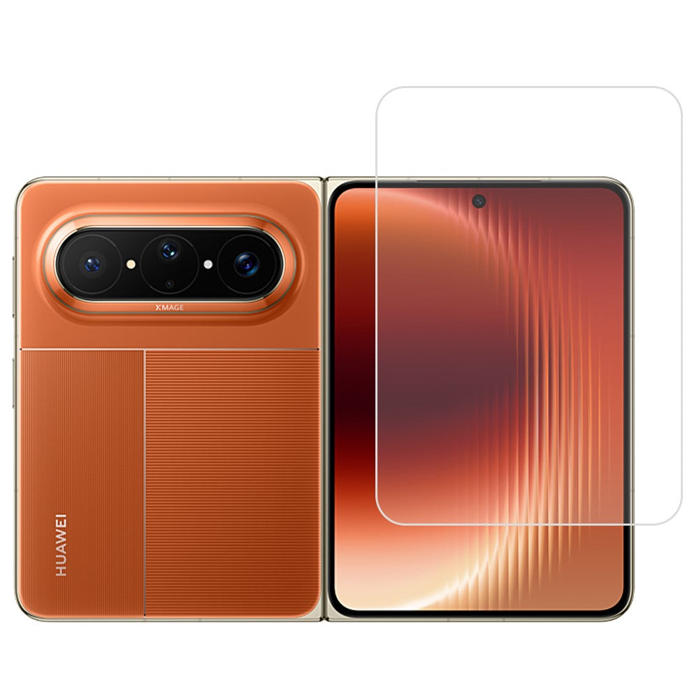 For Huawei Pura X Max Screen Protector 2.5D High Aluminium-Silicon Glass Film Electroplated Coating (Not Complete Covering)