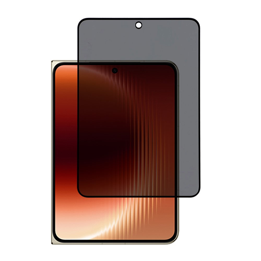 Huawei Pura X Max 2.5D Anti-spion Helskärmsskydd Helklistrad Silkestryck Hög Aluminium-Kisel Glasfilm