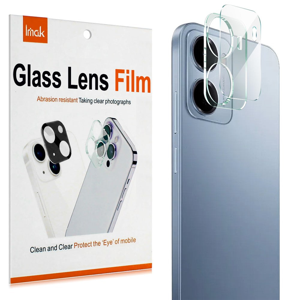 IMAK For Xiaomi Redmi 15a 5G Tempered Glass Full Cover Camera Lens Protector + Acrylic Lens Cap