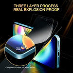 For Oppo F33 Pro 5G Anti Spy Privacy Full Screen Protector Black Edge High Aluminium-silicon Glass Film