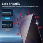 Samsung Galaxy A05 4G 25 stk. antispion-skærmbeskyttelse med silketryk, højt aluminium-silikatglas, fulddækkende antiklaprefilm