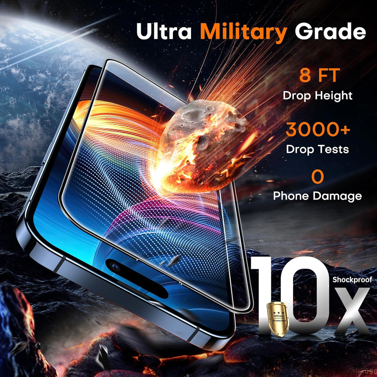 For iPhone 13 Pro Max 25Pcs Full Cover Screen Protector Silk Printing Ultra Clear High Aluminium-silicon Glass Film