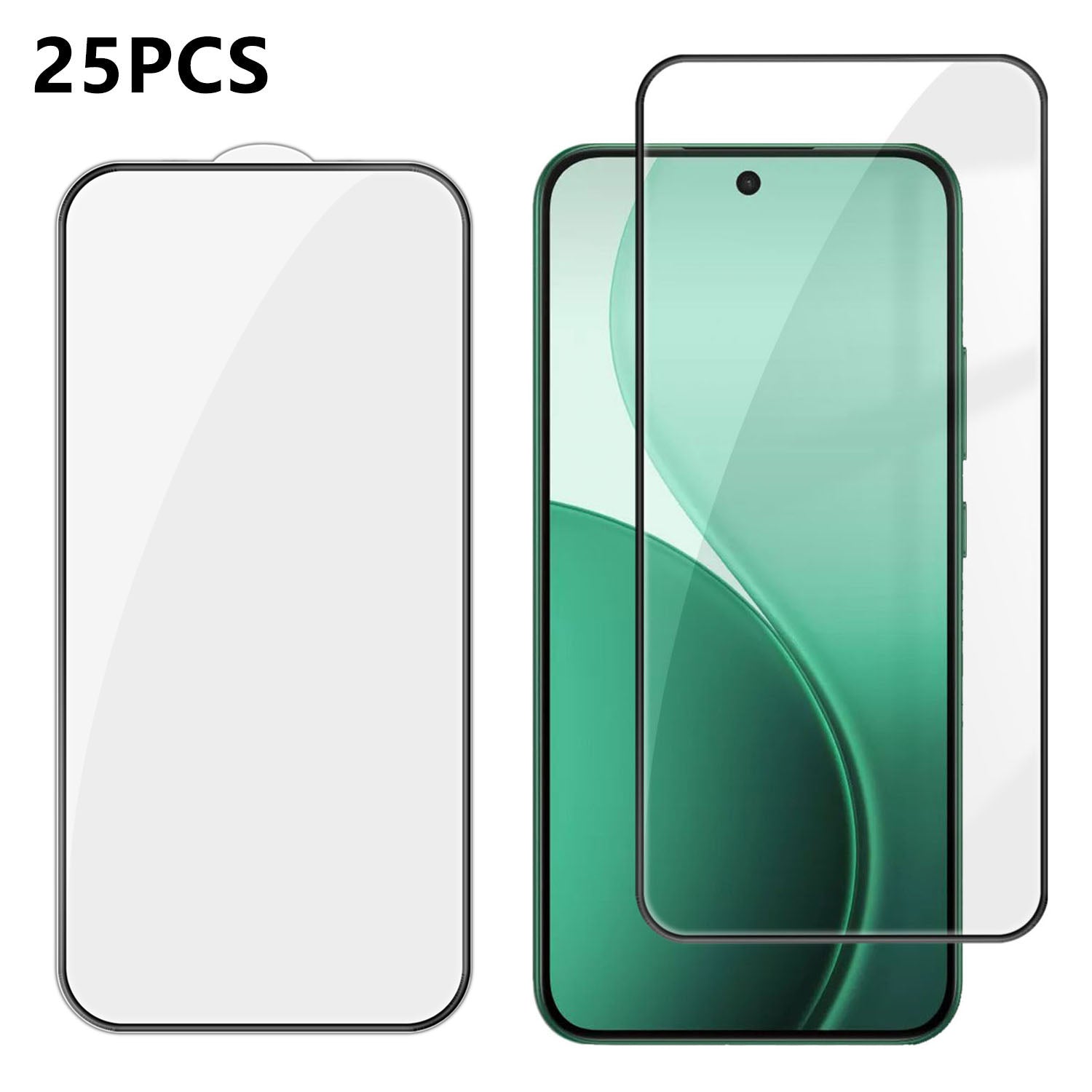 For Oppo F33 5G 25Pcs Full Cover Screen Protector Silk Printing Ultra Clear High Aluminium-silicon Glass Film