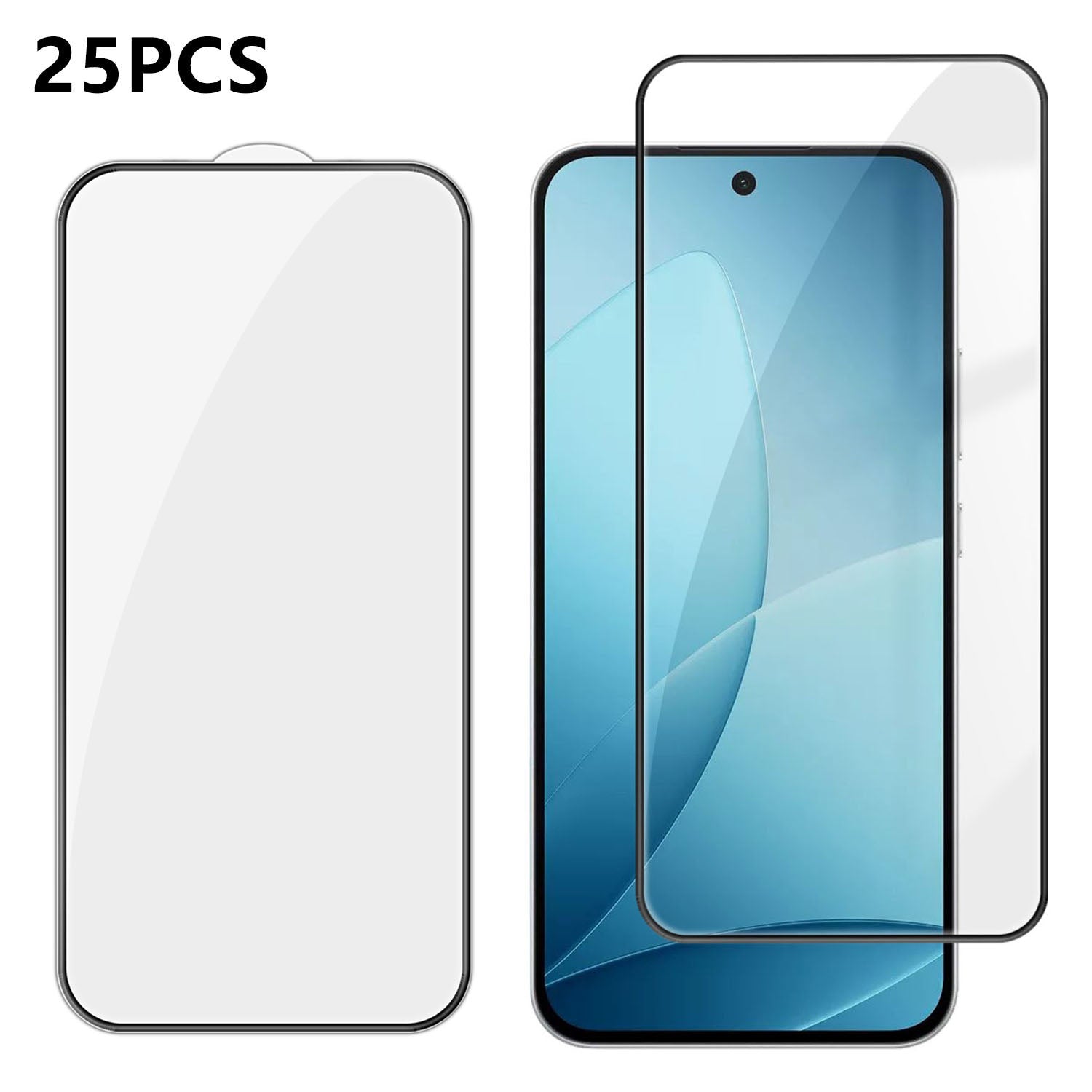 Oppo F33 Pro 5G 25 st. heltäckande skärmskydd silkestryck ultraklar hög aluminium-kiselglasfilm