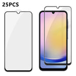 For Samsung Galaxy A25 5G (Global) (161mm) 25Pcs Full Cover Screen Protector Silk Printing Ultra Clear High Aluminium-Silicon Glass Film