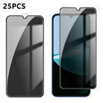Xiaomi Poco C85 4G (171 mm) / Xiaomi Redmi 15C 5G (Global) (171 mm) / Xiaomi Redmi 15C 4G (Global) (171 mm) 25 st. antispionskärmskydd, sidentryck, högkvalitativt aluminium-kiselglas, heltäckande, fingeravtrycksskyddande sekretessfilm