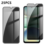 25 stk. antispion-skærmbeskyttere til Xiaomi Poco C85x 5G / Redmi A7 Pro 4G (171,56 mm) / Redmi A7 Pro 5G, silketrykt højstyrke aluminiumsilikatglas med fuld dækning, fingeraftryksafvisende privatlivsfilm