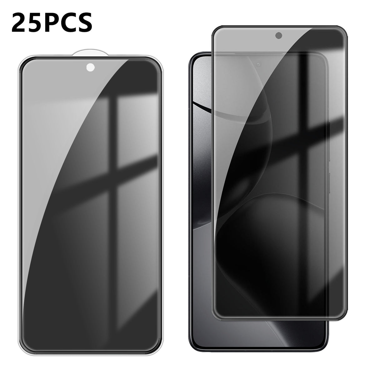 Xiaomi 14T 25 st. antispionskärmskydd silkestryck hög aluminium-kiselglas heltäckande anti-fingeravtryck sekretessfilm