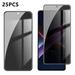 Xiaomi Poco X7 Pro 5G 25 st. antispionskärmskydd silkestryck hög aluminium-kiselglas heltäckande anti-fingeravtryck sekretessfilm