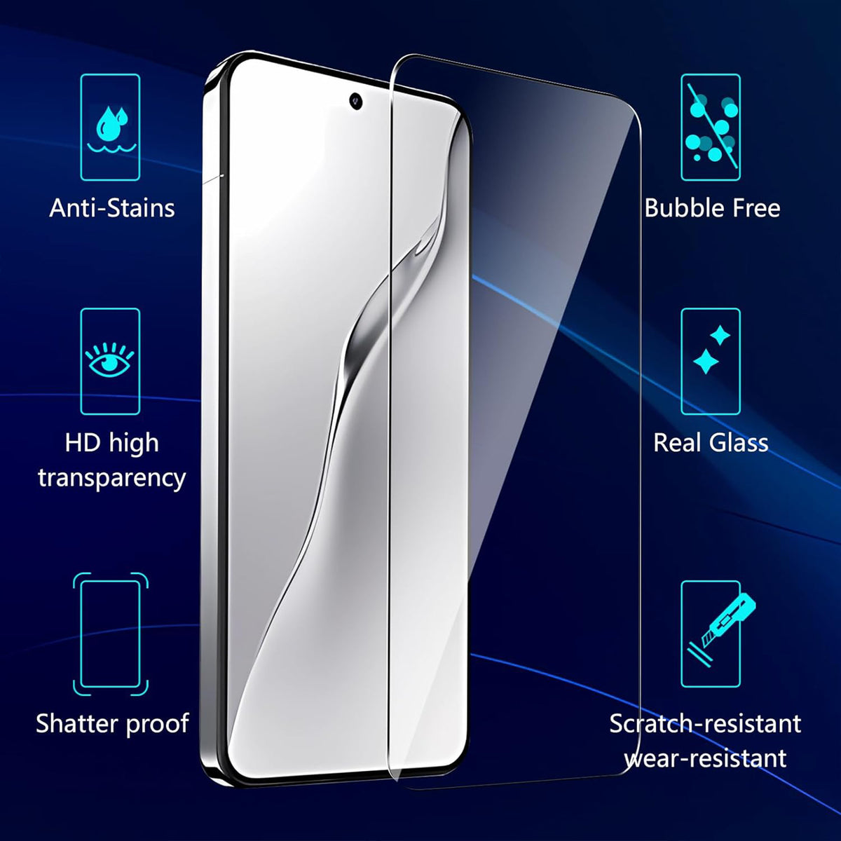 For Xiaomi Redmi 17C 4G / 14C 5G 25Pcs Full Cover Screen Protector Silk Printing Ultra Clear High Aluminium-silicon Glass Film