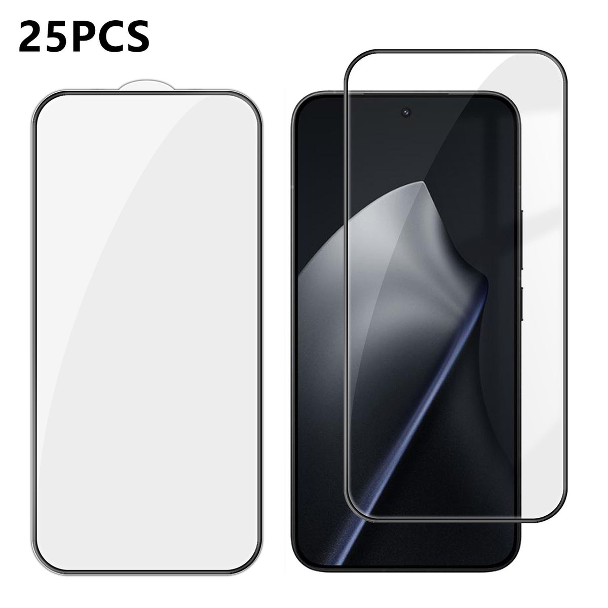 Xiaomi 15T Pro 25 st. heltäckande skärmskydd silkestryck ultraklar hög aluminium-kiselglasfilm