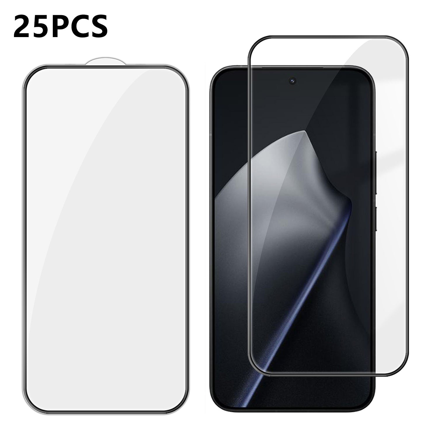 Xiaomi 15T Pro 25 st. heltäckande skärmskydd silkestryck ultraklar hög aluminium-kiselglasfilm