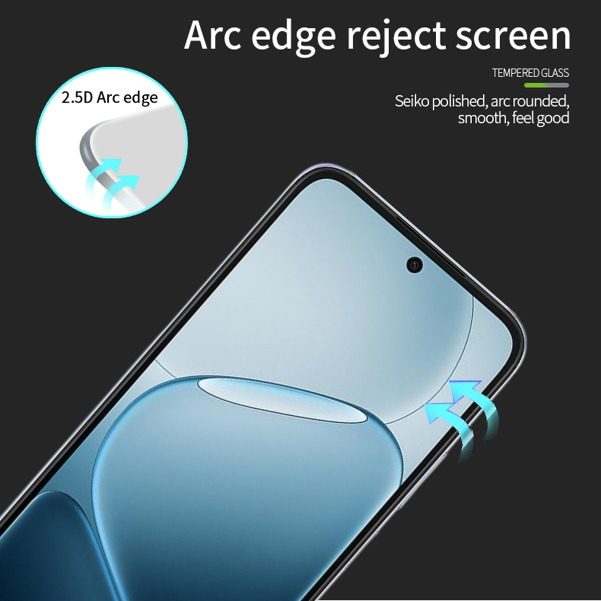 MOFI til Oppo K14x 5G / Oppo K14 5G skærmbeskytter 9H Full Glue Fuld dækning Høj Aluminium-Silicium Glasfilm