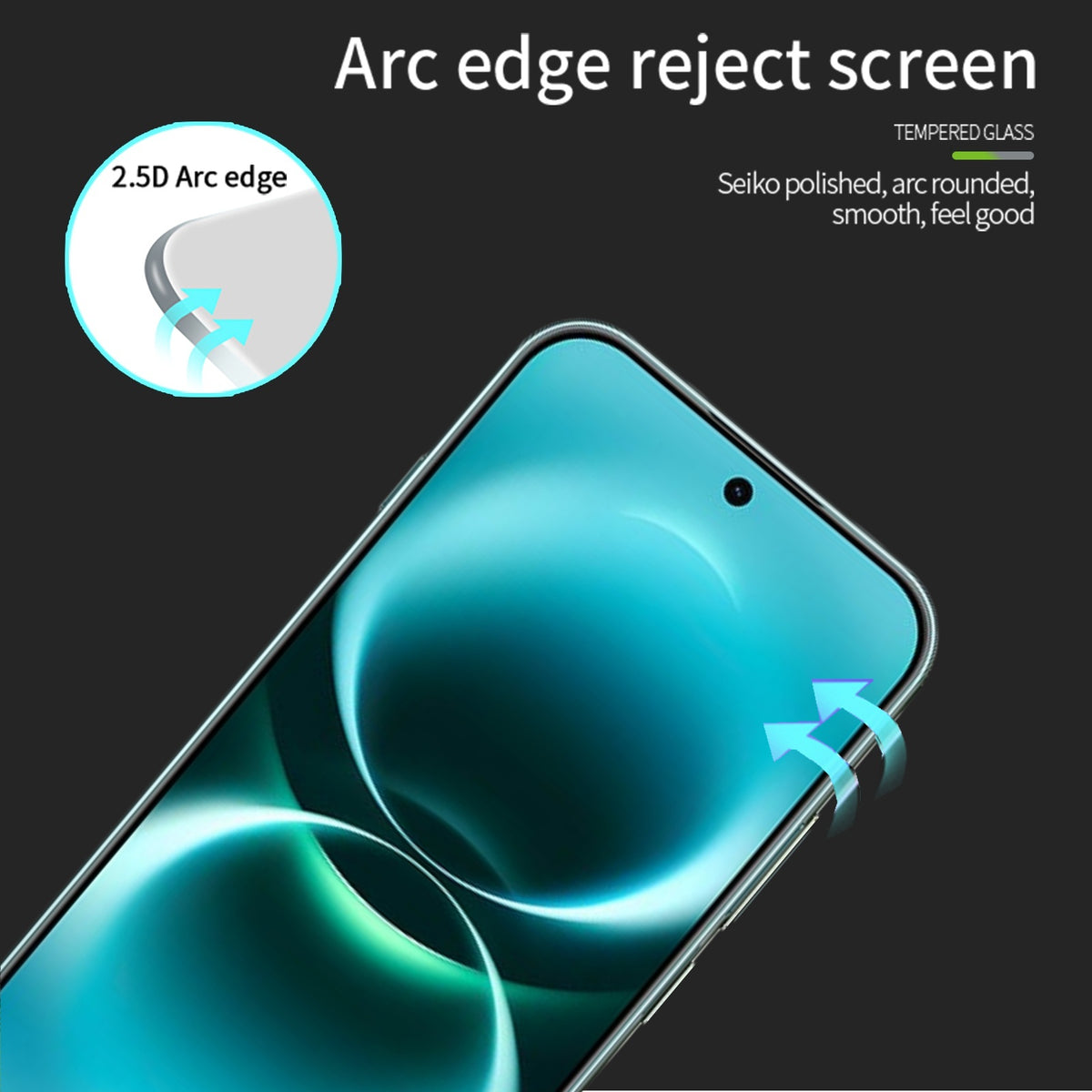 MOFI for Huawei Enjoy 90 Pro Max Screen Protector 9H Full Glue Full Coverage High Aluminum-Silicon Glass Film