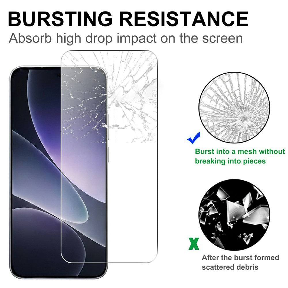 For Xiaomi 17T Pro Screen Protector 2.5D HD Tempered Glass Film (Not Complete Coverage)