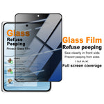 IMAK For Huawei Pura X Max Anti Peep Tempered Glass Screen Protector Full Coverage