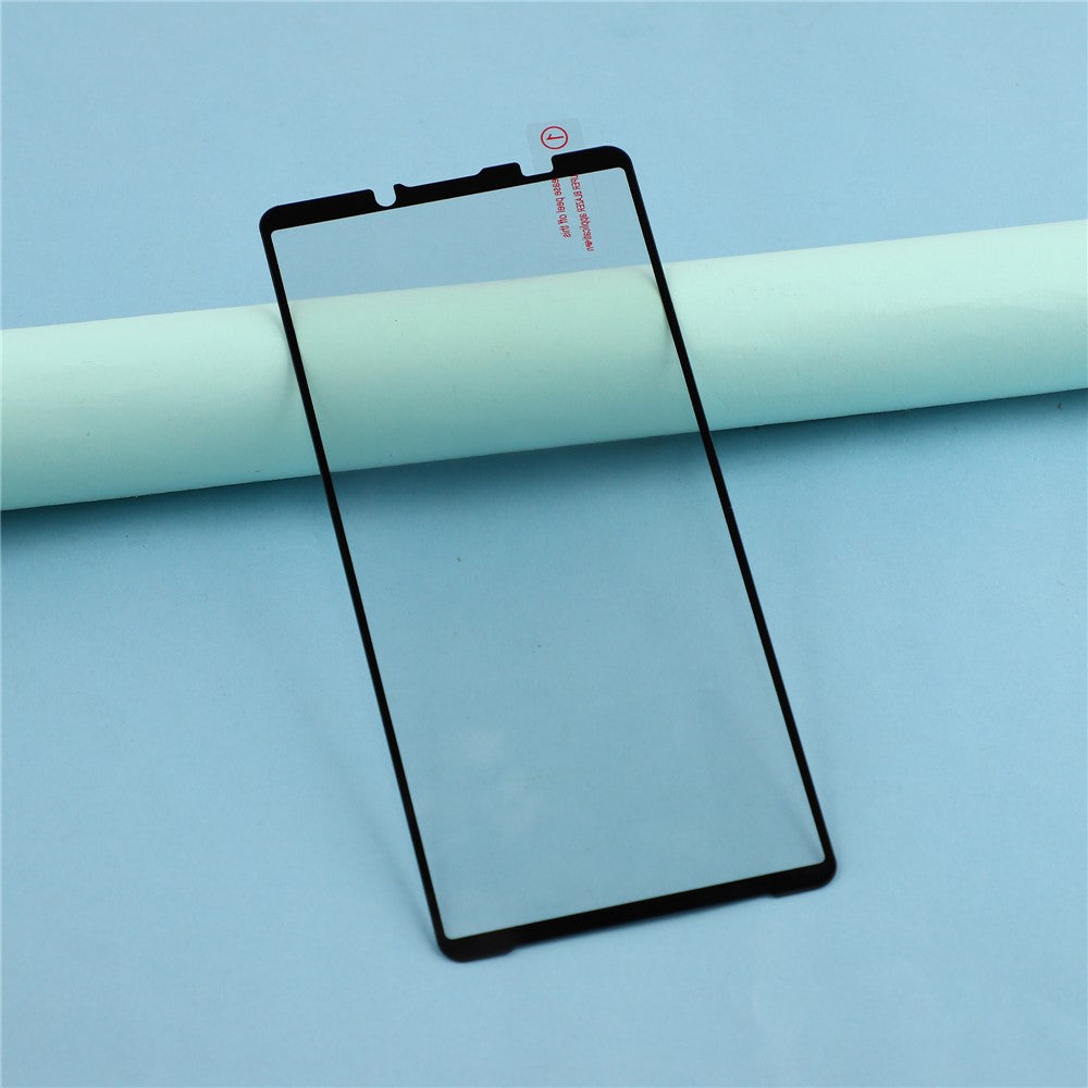 Til Sony Xperia 1 VIII Skærmbeskytter Silke Tryk Fuld Lim Fuld Dækning Hærdet Glas Skærmfolie