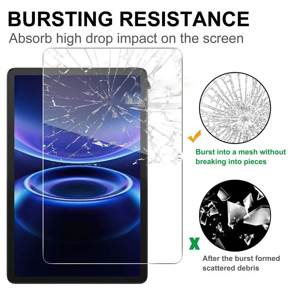 For Xiaomi Redmi Pad 2 9.7  /  Pad 2 SE Tempered Glass Screen Protector 2.5D Straight Edge Full Screen Film Full Glue