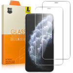 LAJABONI 2Pcs HD Clear Screen Protector For iPhone 11 Pro / X / XS 5.8 inch Anti-Explosion 2.5D Arc Edge Not Complete Covering Tempered Glass Screen Film