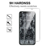 LAJABONI 2Pcs HD Clear Screen Protector For iPhone 11 Pro Max  /  XS Max 6.5 inch Anti-Explosion 2.5D Arc Edge Not Complete Covering Tempered Glass Screen Film