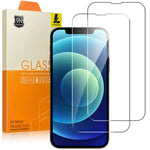 LAJABONI 2Pcs For iPhone 12 mini HD Clear Screen Protector Anti-Explosion 2.5D Arc Edge Not Complete Covering Tempered Glass Screen Film
