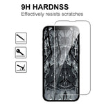 LAJABONI 2Pcs For iPhone 12 mini HD Clear Screen Protector Anti-Explosion 2.5D Arc Edge Not Complete Covering Tempered Glass Screen Film