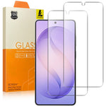 LAJABONI 2Pcs For Samsung Galaxy S22+ 5G HD Clear Screen Protector Anti-Explosion 2.5D Arc Edge Not Complete Covering Tempered Glass Screen Film