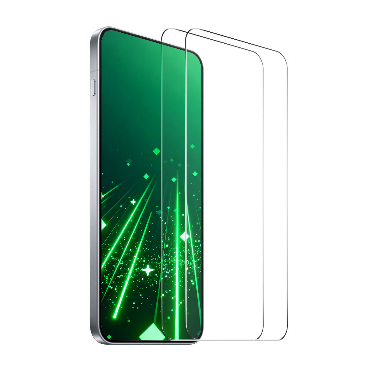 HAT PRINCE för Huawei nova 15 Max ENKAY 2-pack skärmskydd 9H genomskinlig helhäftande hög aluminium-kiselglasfilm (inte komplett täckning)