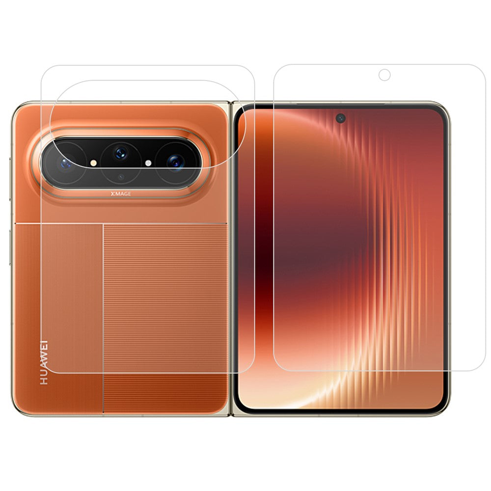 1 Set For Huawei Pura X Max Screen Protector Inside + Front + Back Cover Matte TPU Film
