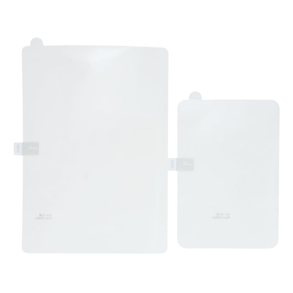 1 Set Protective Film For Huawei Pura X Max Front and Inside Full Cover Ultra Clear Hydrogel TPU Protector
