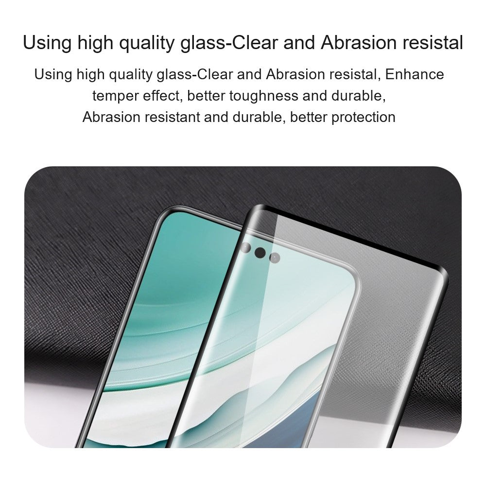 AMORUS 2Pcs For Huawei Pura 90 Pro Full Screen Protector Shatterproof Silk Printing Full Glue Tempered Glass Film