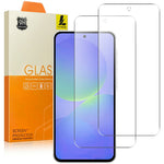 LAJABONI 2 stk. HD-transparent skærmbeskyttelse til Samsung Galaxy A15 4G / A15 5G, eksplosionssikker 2,5D buet kant, ikke fulddækkende hærdet glas-skærmfilm