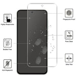 LAJABONI 2 stk. HD-transparent skærmbeskyttelse til Samsung Galaxy A15 4G / A15 5G, eksplosionssikker 2,5D buet kant, ikke fulddækkende hærdet glas-skærmfilm