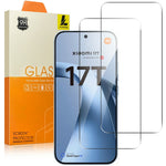 LAJABONI 2Pcs For Xiaomi 15T  /  15T Pro HD Clear Screen Protector Anti-Explosion 2.5D Arc Edge Not Complete Covering Tempered Glass Screen Film
