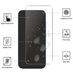 LAJABONI 2Pcs For Xiaomi 15T  /  15T Pro HD Clear Screen Protector Anti-Explosion 2.5D Arc Edge Not Complete Covering Tempered Glass Screen Film