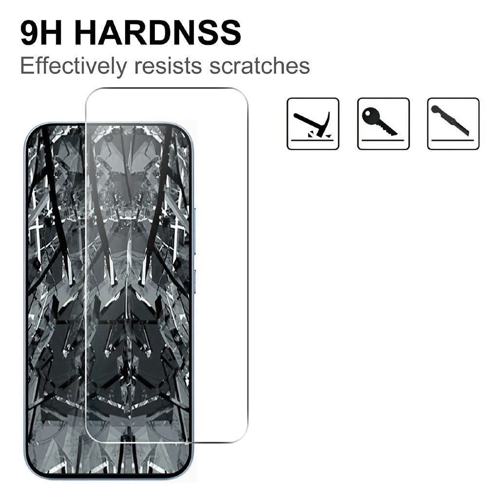 LAJABONI 2Pcs For Xiaomi 15T  /  15T Pro HD Clear Screen Protector Anti-Explosion 2.5D Arc Edge Not Complete Covering Tempered Glass Screen Film