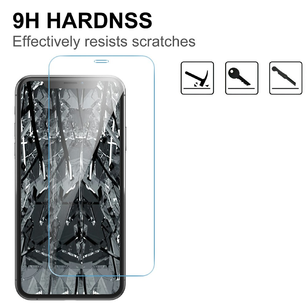 LAJABONI 2 stk. til iPhone 12 Pro Max HD Klar skærmbeskytter Anti-blåt lys Ikke fuldt dækkende hærdet glasskærmfilm
