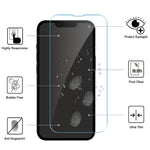 LAJABONI 2Pcs For iPhone 13 mini HD Clear Screen Protector Anti-blue-ray Not Full Coverage Tempered Glass Screen Film