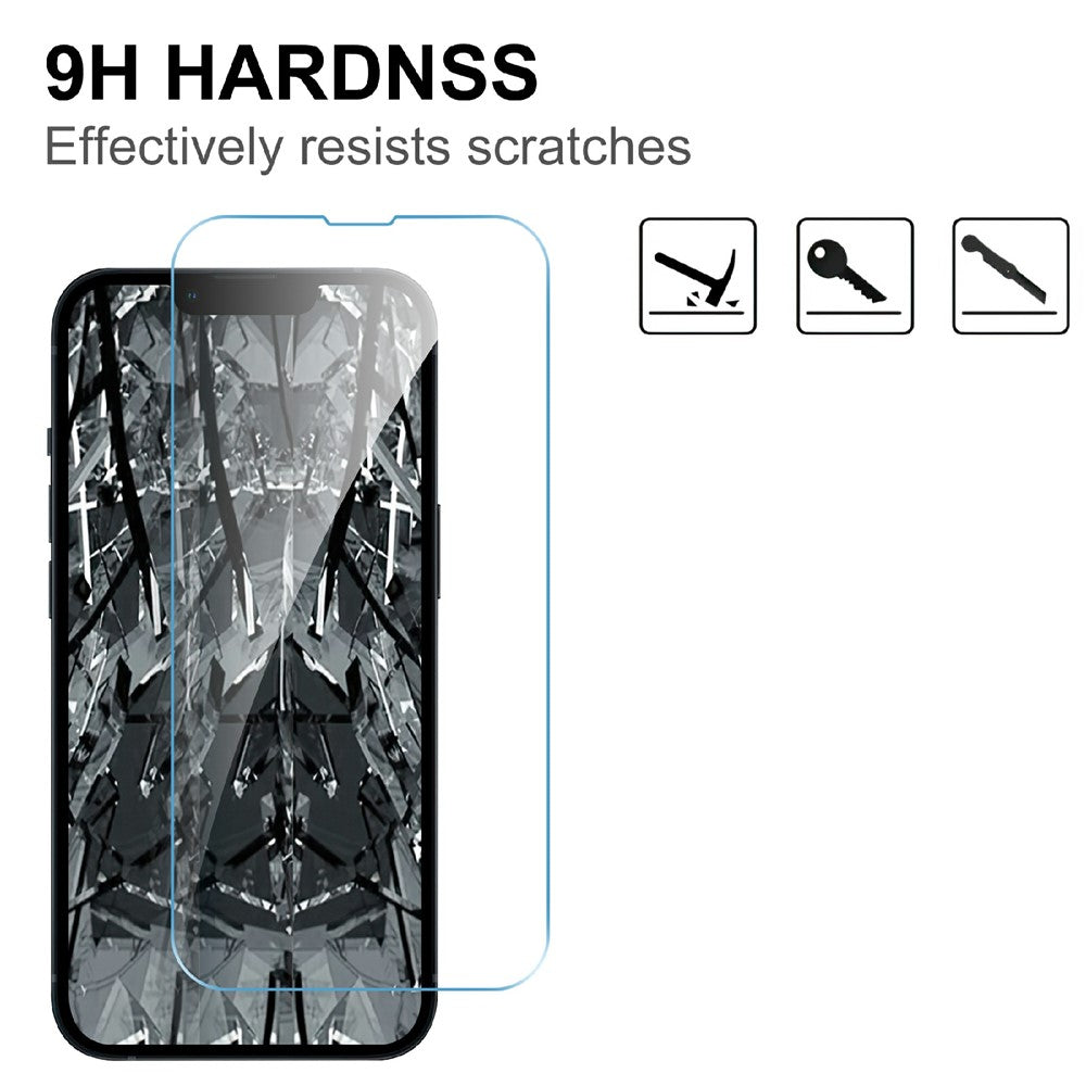 LAJABONI 2 stk. HD Clear-skærmbeskyttere til iPhone 14 Plus, anti-blue-ray, ikke fuldt dækkende, hærdet glas-skærmfilm