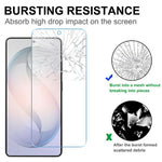 LAJABONI 2Pcs For Samsung Galaxy A06 4G HD Clear Screen Protector Anti-blue-ray Not Complete Covering Tempered Glass Screen Film